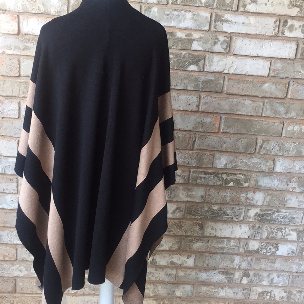 Black and Tan striped cape. NWT.